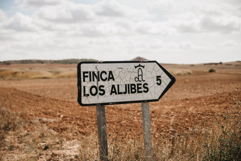 Cartel Finca los Aljibes en Albacete